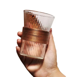 American high-end exquisite transparent glass cup Mongdio