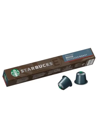 Nespresso STARBUCKS Dark Roast Decaf Espresso Roast 10 Capsules.