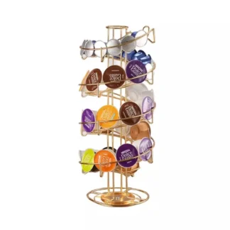 Dolce Gusto Nespresso Capsule Holder Stand Rotary Coffee Pod Tower Rack Rotatable Coffee Pods Storage