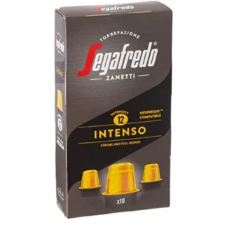 Segafredo Capsule Coffee, Intenso, 10 Count (Nespresso Coffee Capsule Compatible)