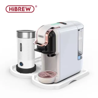HiBREW H2B 5in1 Multi Capsules Machine + Milk Frother M1A + Tray