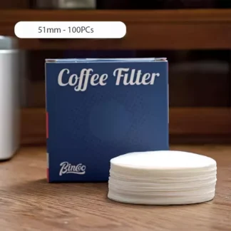 Bincoo 51mm 100Pcs Coffee Powder Bowl Filters Paper For Espresso Coffee Maker