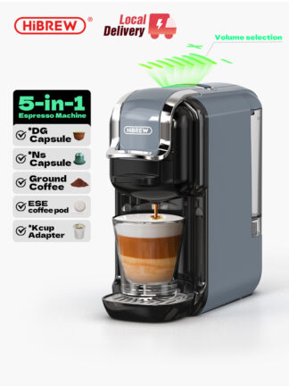 HiBREW H2B 5-in-1 Capsule Coffee Machine – Grey